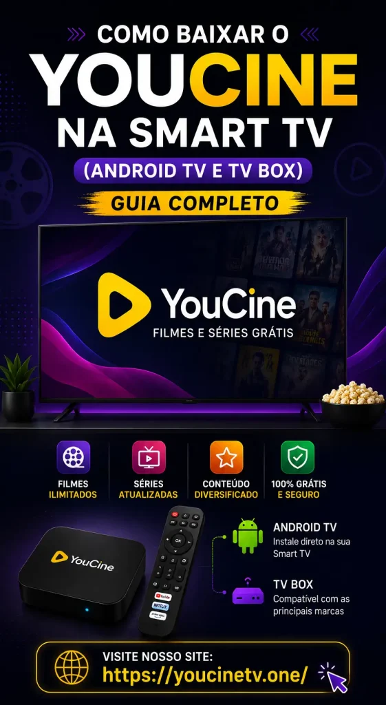 Como baixar o YouCine na Smart TV (Android TV e TV Box) Guia Completo 2 Como baixar o YouCine na Smart TV (Android TV e TV Box)