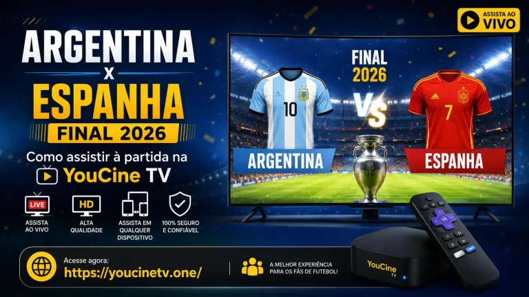 Argentina x Espanha Final 2026: Como assistir à partida na YouCine TV